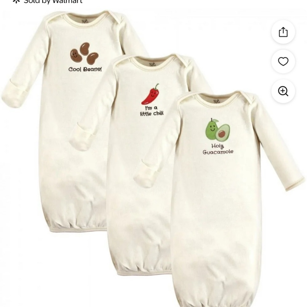 Organic Cotton Newborn Baby Sleep Gowns